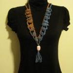 Necklace, Neck warmer, croc..