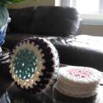 Set of 6 cup coasters with ..